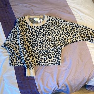 Jessica Simpson leopard print sweater